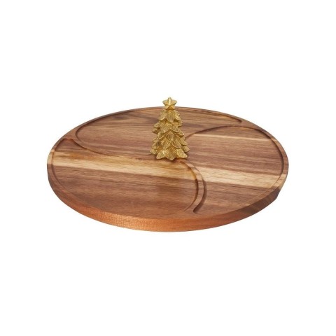 VASSOIO ACACIA 28CM NATALE